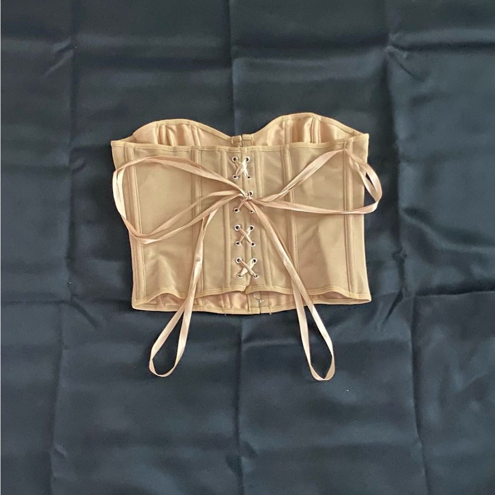 Tan Eyelet Corset 

Size: Medium 
Condition: New